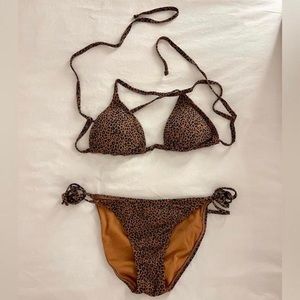 LEOPARD BIKINI TOP AND BOTTOM FROM TARGET